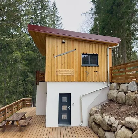 Le Refuge Perche Du Saut De La Bourrique, Spa, Terrain Cloture, Bordure De Foret * Gérardmer